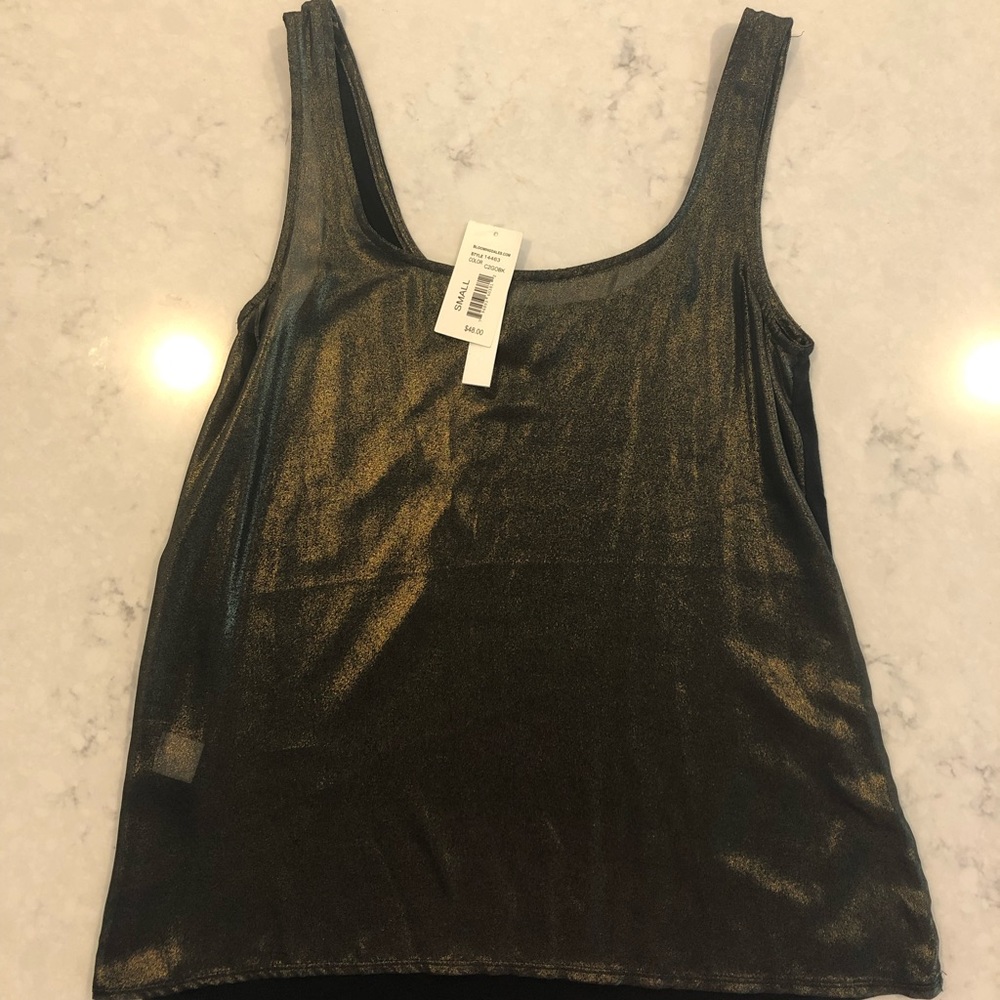 Size Small Aqua Brand Gold Tank